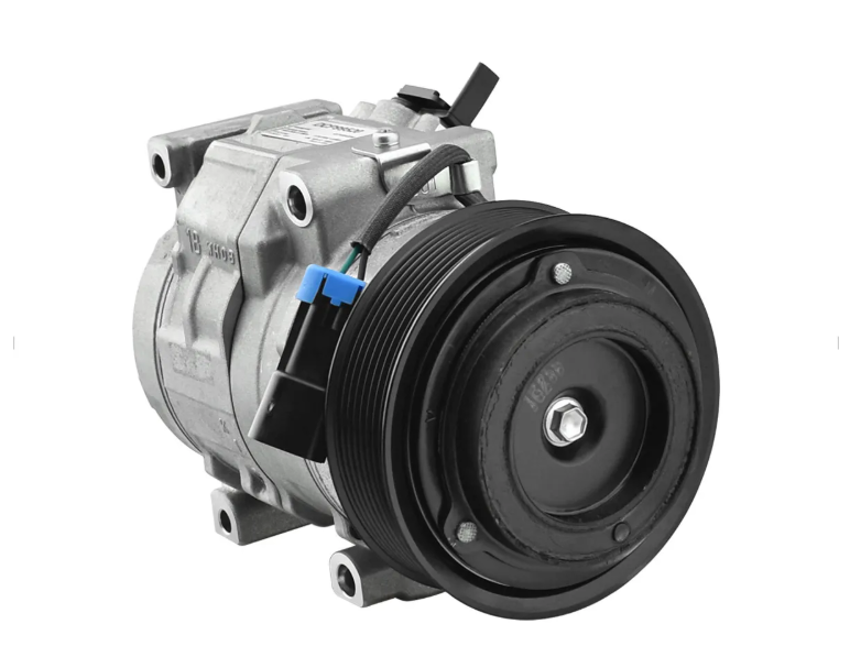 Compressor Ar 12V John Deere Trator Escavadeira 10SRE18C Polia 8PK - Imagem 2